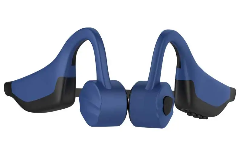 Blue Black Костной проводимости наушники MP3 плеер 16 Гб IPX8 водонепроницаемый для плавания Bluetooth 5,0 наушники 2 в 1 гарнитура открытый ухо - Цвет: Blue Black