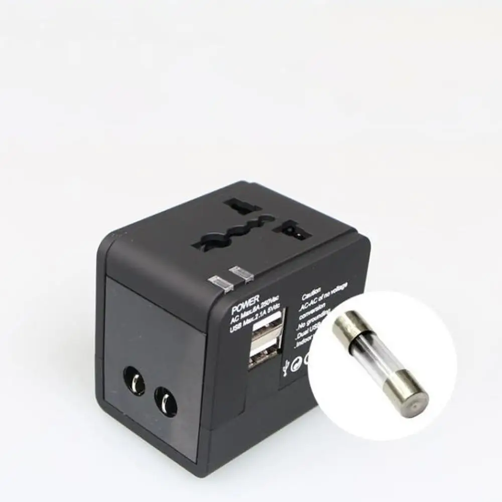 Универсальный международный адаптер для путешествий 2 Usb разъем питания зарядное устройство конвертер Разъем Многофункциональный прочный
