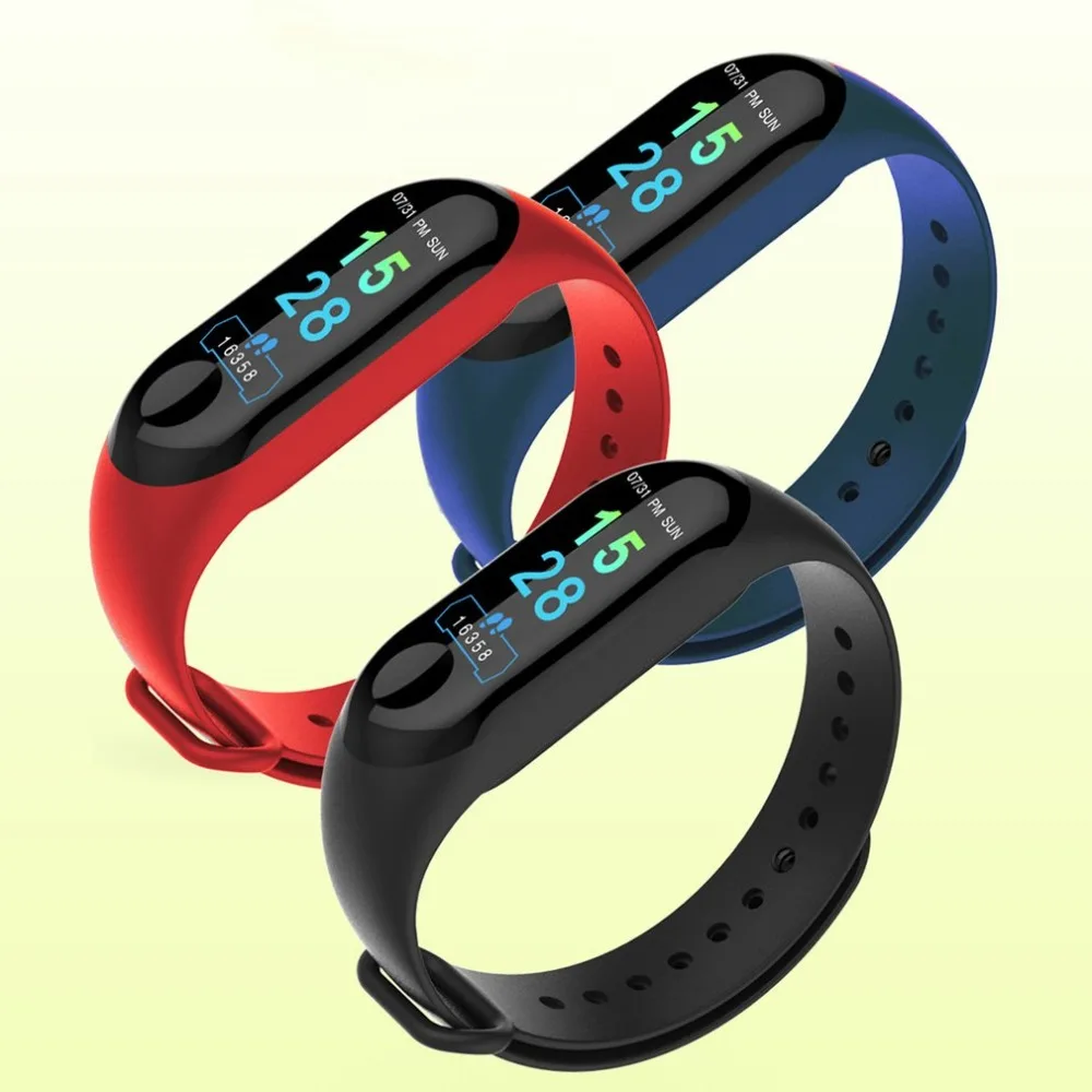 Smart Bracelet Heart Rate Monitor Waterproof Fitness Tracker Bluetooth Watch Band For Android IOS women men Wristband