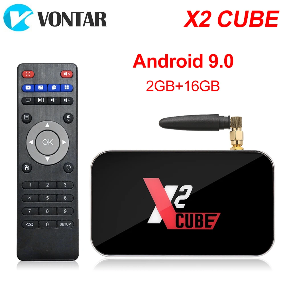  X2 Pro TV Box Android 9.0 4GB RAM DDR4 32GB Smart Amlogic S905X2 X2 cube 2GB 16GB Set Top Box 2.4G/ - 4000134049507