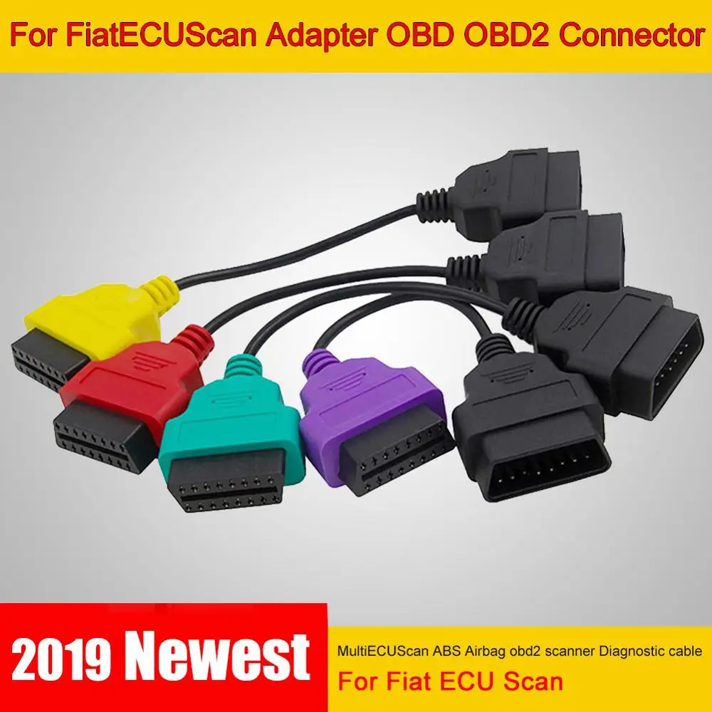 

Hot Sale For FiatECUScan Adapter OBD OBD2 Connector MultiECUScan ABS Airbag obd2 scanner Diagnostic cable for Fiat ECU Scan