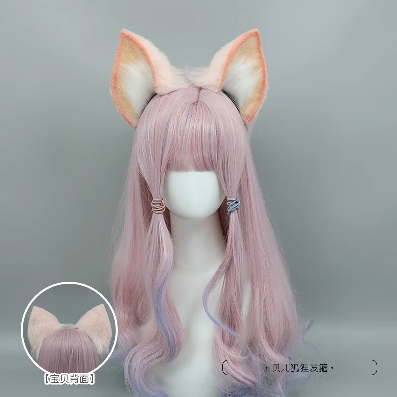 Forcine Orecchie Animali Pelose Fatte A Mano – Lupo, Gatto – Cosplay Lolita, Forcina Capelli