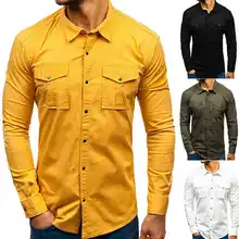 Топы, военные армейские футболки, рабочие повседневные рубашки с длинным рукавом и карманом, мужская рубашка карго