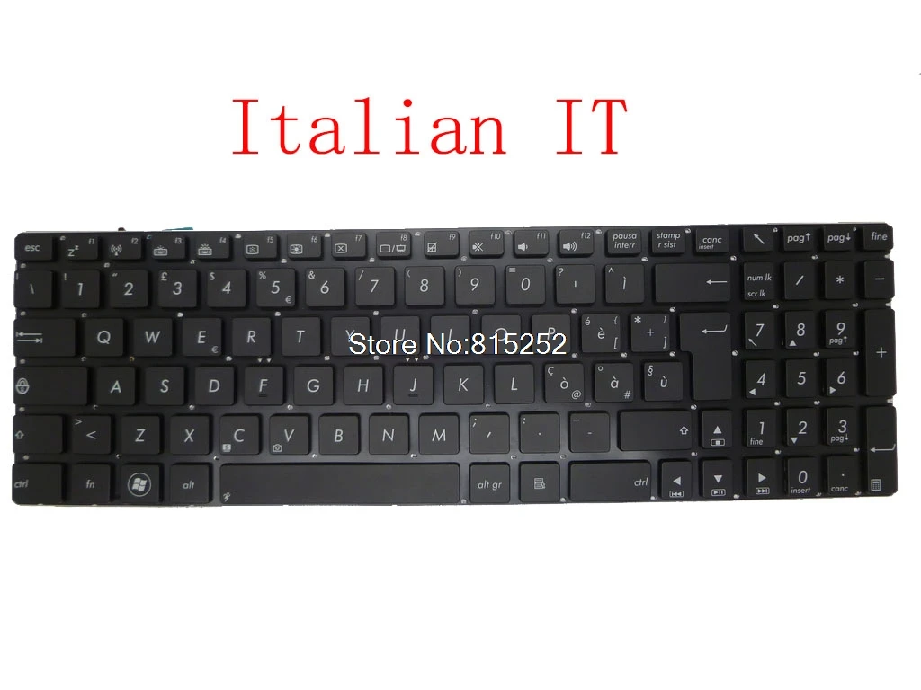Клавиатура с подсветкой для ASUS N56 N56DP N56DY N56VB N56VJ N56VM N56VV N56VZ N56JK N56JN N56JR talian