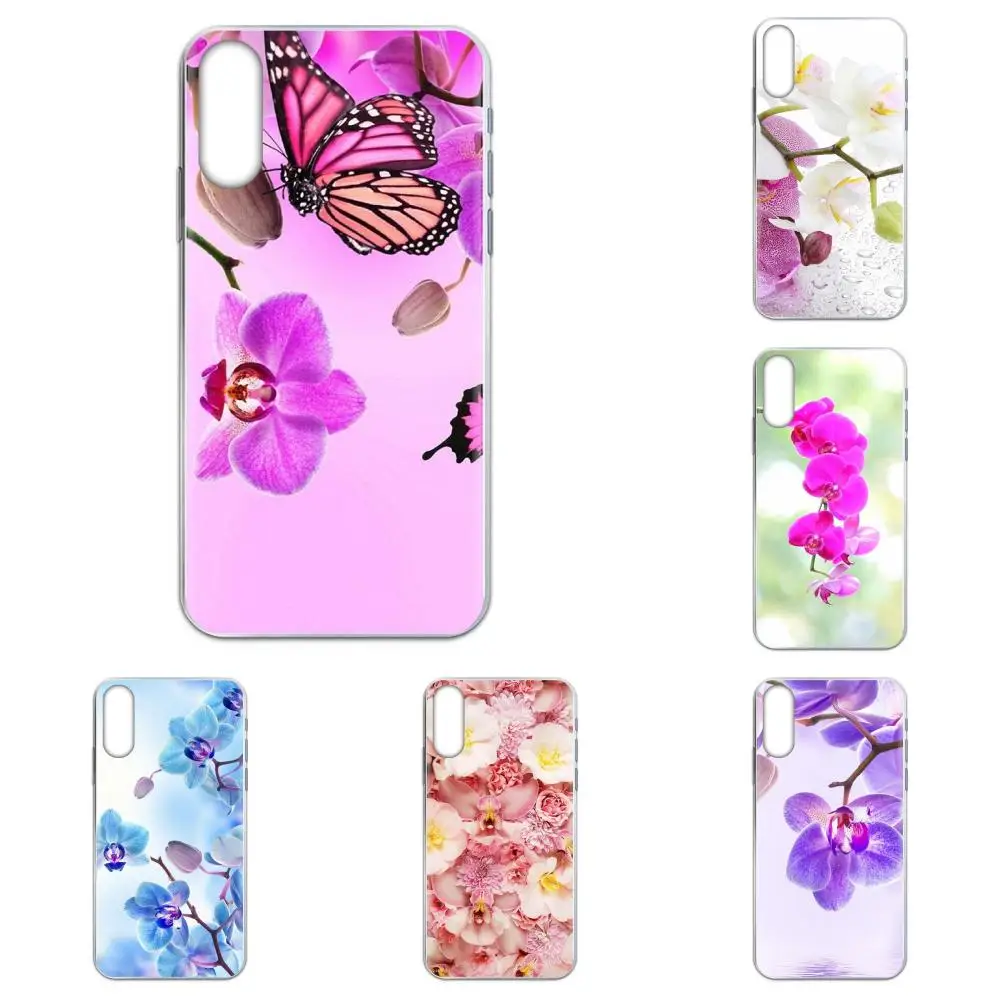 Цвета элегантная белая Розовая орхидея для Galaxy Alpha Note 10 Pro A10 A20 A20E A30 A40 A50 A60 A70 A80 A90 M10