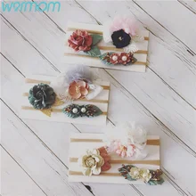 Best Price WARMOM 3PCS/Set Baby Elastic Hair Bands Baby Shower Headwear Photo Props Handcrafted Nylon Flower Headband Set For Children Best Price WARMOM 3PCS/Set Baby Elastic Hair Bands Baby Shower Headwear Photo Props Handcrafted Nylon Flower Headband Set For Children
