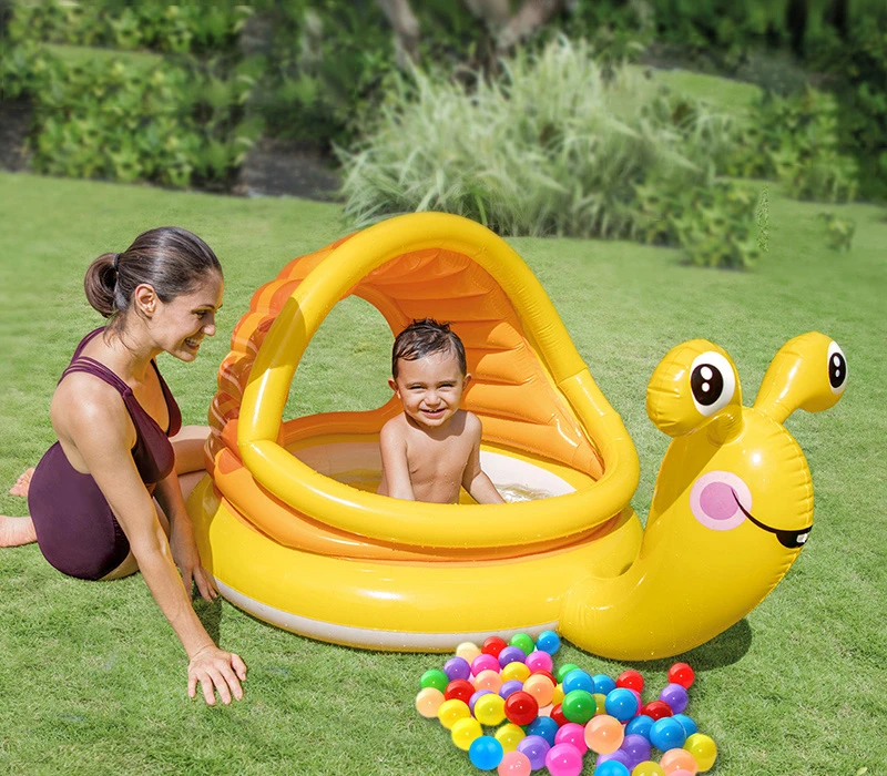  Baby Ball Swimming Pool Hot Infant Soft Kiddie Balls Pit Play Outdoor Toys Cartoon Shark Snail Fold