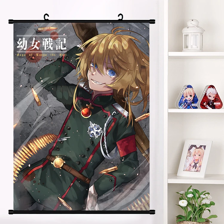 Аниме Youjo Senki Saga of Tanya the Evil Tanya Degurechaff настенный плакат с прокручивающейся стенкой коллекция домашнего декора искусство