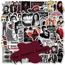 

50 PCS The Vampire Diaries TV Show Stickers for Car Styling Bike Motorcycle Phone Laptop Travel Luggage Cool Funny JDM Decal