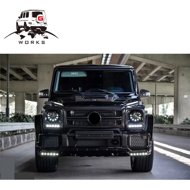 G class W463 DRLs покрытие из углеродного волокна со светодиодными лампами для W463 G63 G65 86-11y