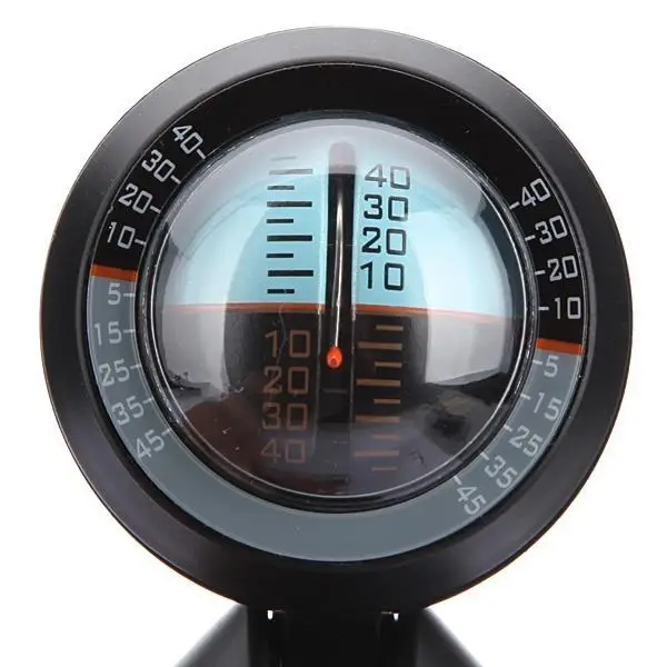 Car Van Black ABS Angle Slope Tilt Indicator Level Balance Meter Gauge Tool