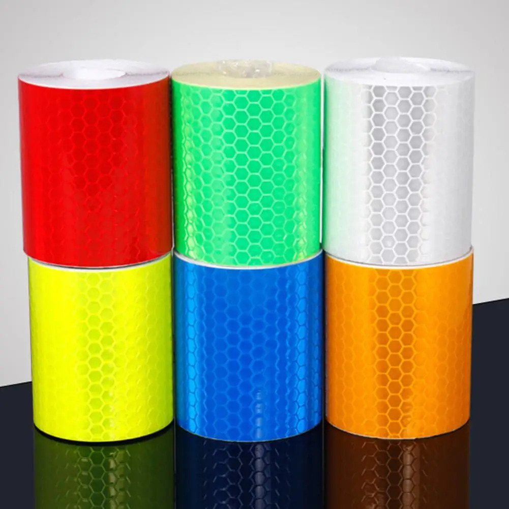 5cmx3m Reflective Bicycle Stickers Adhesive Tape For Bike Safety White