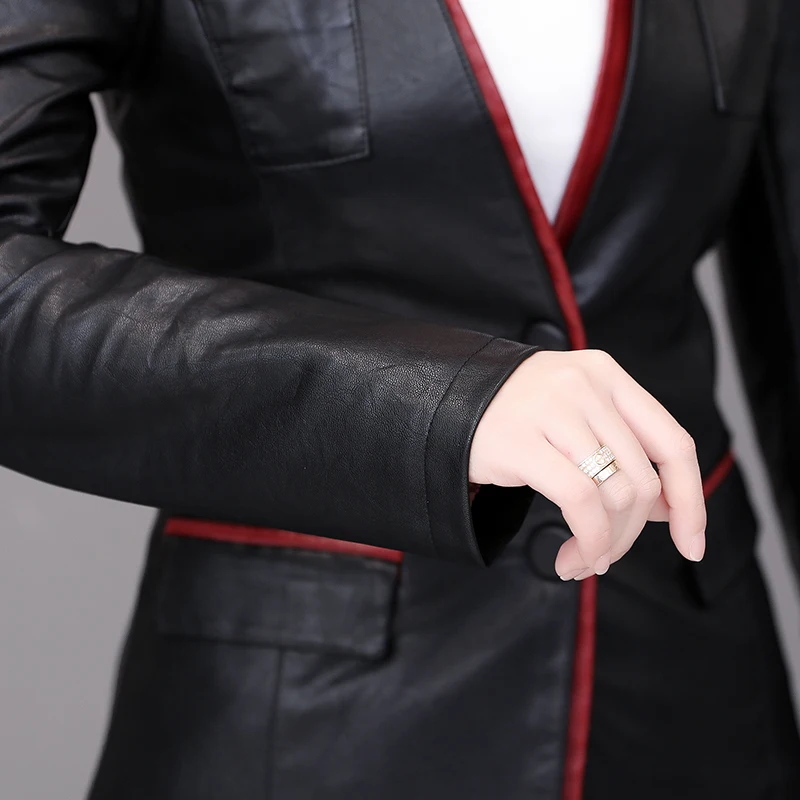 Spring jacket ladies Pu leather jacket women jacket short autumn motorcycle leather small suit faux leather motorcycle