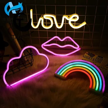 

To Create Led Neon Creative Modeling Light Rainbow Cat Decoration Warm White Decoration Light Ins Celebrity Inspired Night Light