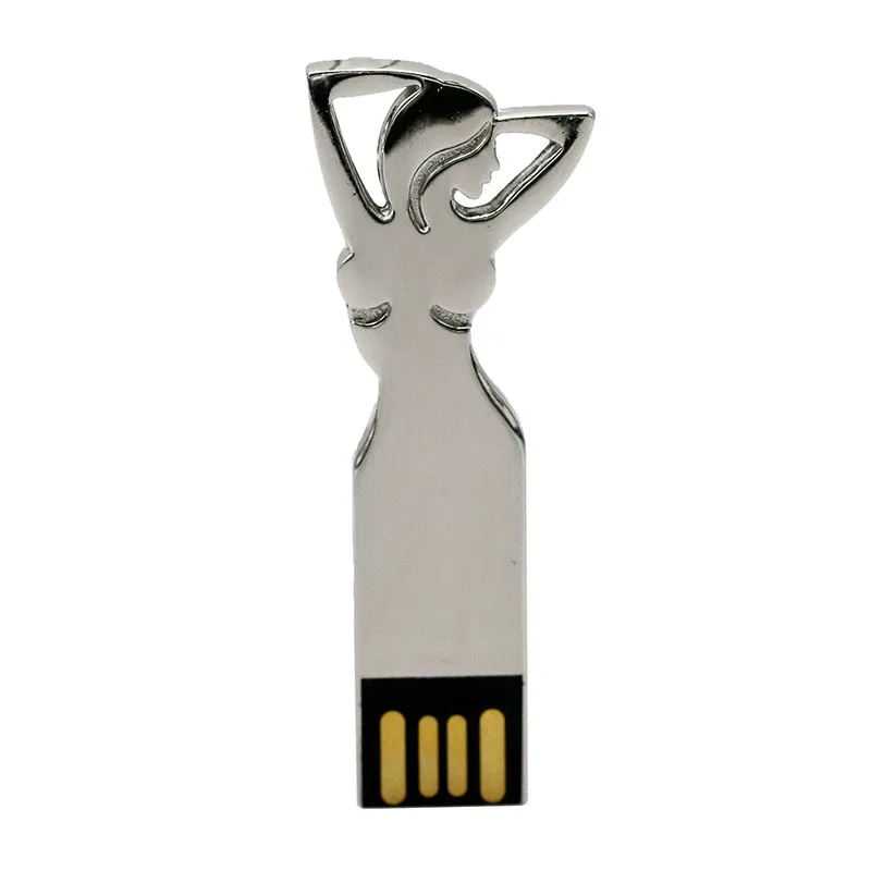 Металлический USB флеш-накопитель серебряного цвета «Крест Иисуса» 64 ГБ, 32 ГБ, 8 ГБ, «Бог благословит Иисуса», блестящая ручка, карта памяти, 16 ГБ, u-диск - Цвет: 2