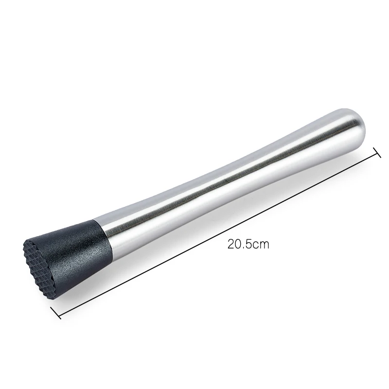Muddler Crushed Ice Barware Tool Crushing Hammer Stainless Steel Wine Mixing Stick Cocktail DIY Drink Fruit Handle Barware Tools