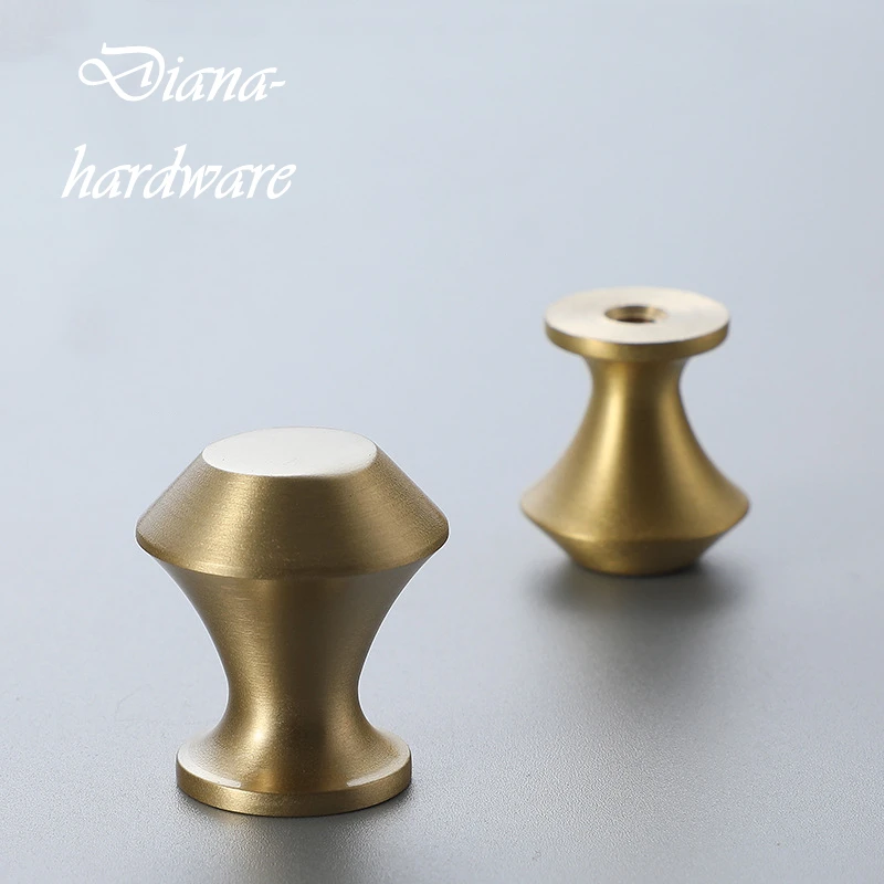 Modern Simple Solid Brass Kitchen Cabinet Handles Pure Copper Drawer Pulls Wardrobe Gold Door Knobs Furniture Handle Hardware |