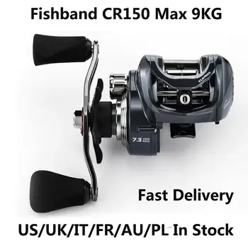 MEGA SALE ❤️ CR150 7.3:1 Clamber Ultra-Light Long Shot Fishing Reel High Speed Ratio 9KG Max Drag Magnetic Brake Fishing Reel Pesca - discount item 61% OFF Sports & Entertainment