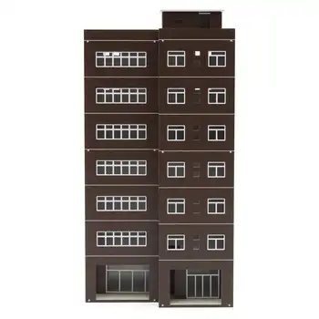 

Miniatures Models Modern Coffee Business Building Office DIY Scaled Model for Garden Micro Landscape Home Decor Crafts