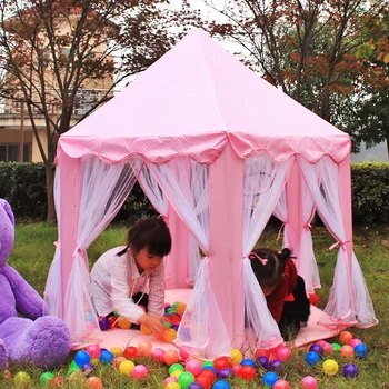

Baby Princess Castle GIRL'S Pink Indoor Toy KID'S Tent Game House Play House Bed Useful Product Castle