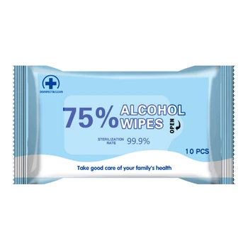 

10pcs/Pack Disinfection Pads Alcohol Swabs Wet Wipes Sterilization Tissue