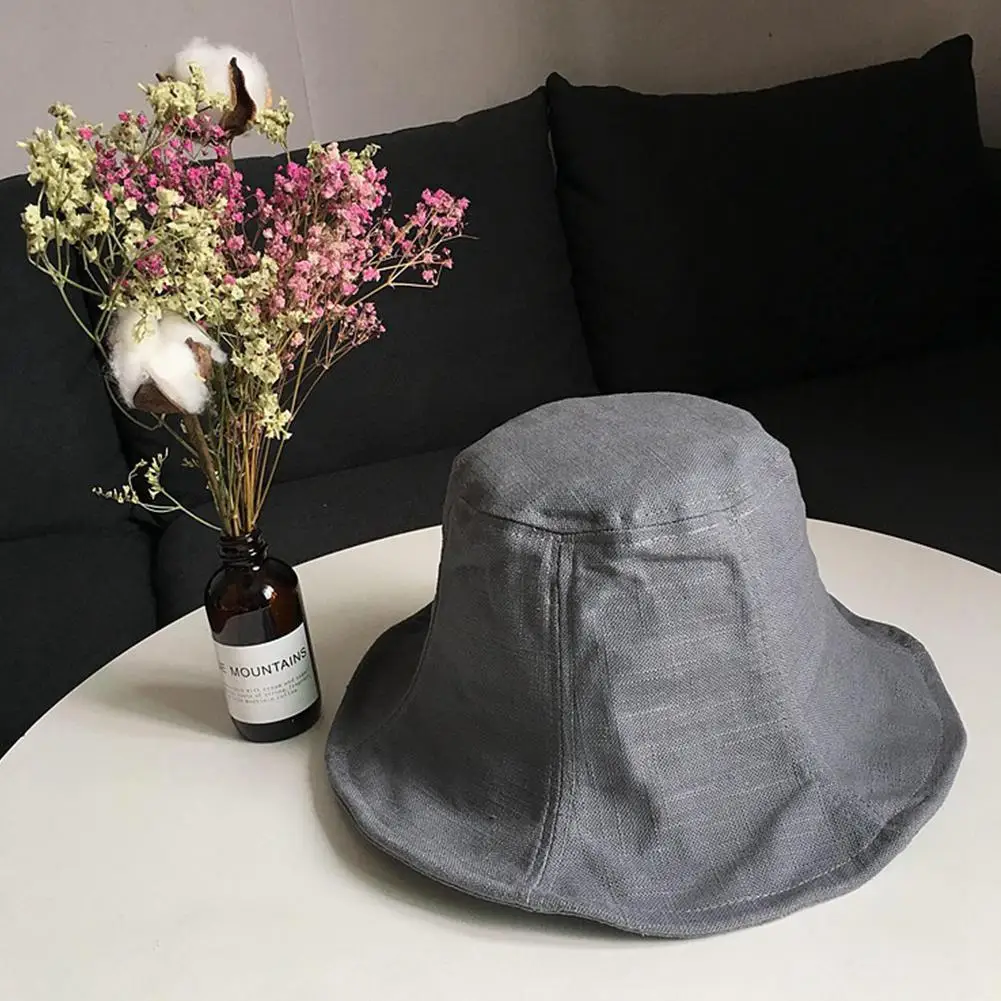 Studyset Stringy selvedge льняная женская летняя универсальная Солнцезащитная льняная Кепка для путешествий короткий край