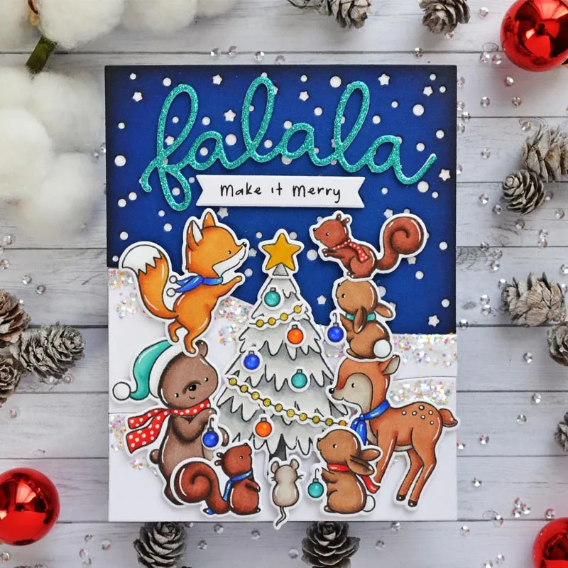 Металлические Вырубные штампы Word Merry Believe для скрапбукинга и изготовления карт