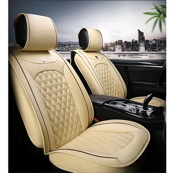 

Luxury PU Car Seat Cover Cushion Pad 3D Surround Breathable Full Seat