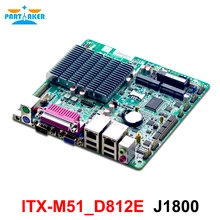 Partaker X86 J1800 işlemci 2 çekirdekli çift ethernet pos anakart mini itx fansız reklam makinesi anakart