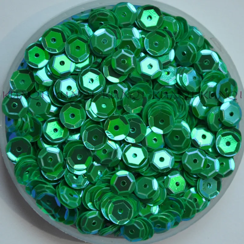 New-6mm-AB-Green-wholesale-Cup-Round-Loose-Sequins-Paillette-Sewing-Wedding-Craft-Women-Kids-DIY