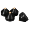 Mayitr 4pcs Black Speaker Spike 23mm Ebony Isolation Cone Wooden Copper Stand Feet +Base Pad For Speaker ► Photo 2/6