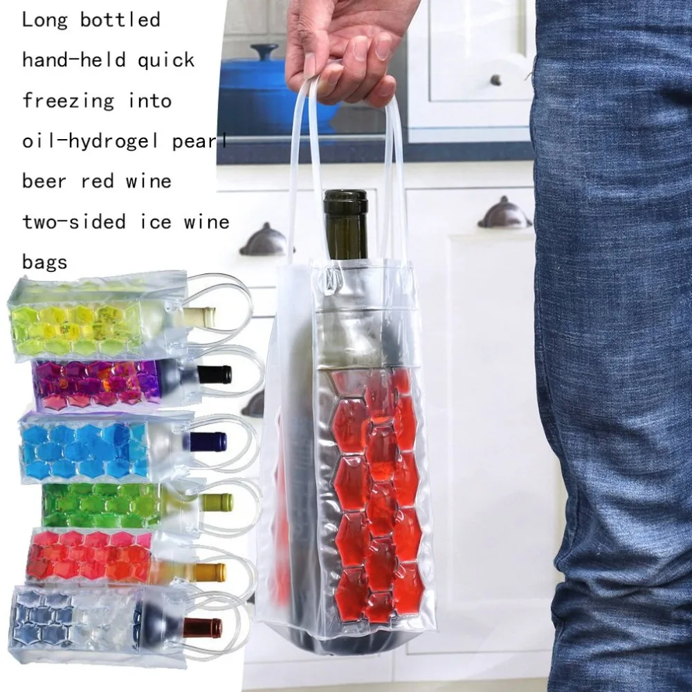 Wine Bottle Freezer Bag Chilling Cooler Ice Bag Beer Cooling Gel Holder Carrier Portable liquor ice-cold Tools