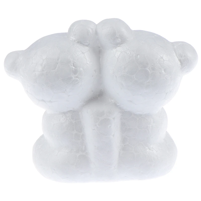 1 шт 8,9 см размер Моделирование пенополистирола медведь белые шары для поделок для DIY Рождественская вечеринка украшения принадлежности подарки