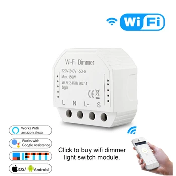 

MoesHouse WIFI Smart Light Switch Diy Breaker Module Life/Tuya APP Remote Control Works With Alexa Google Home Automation