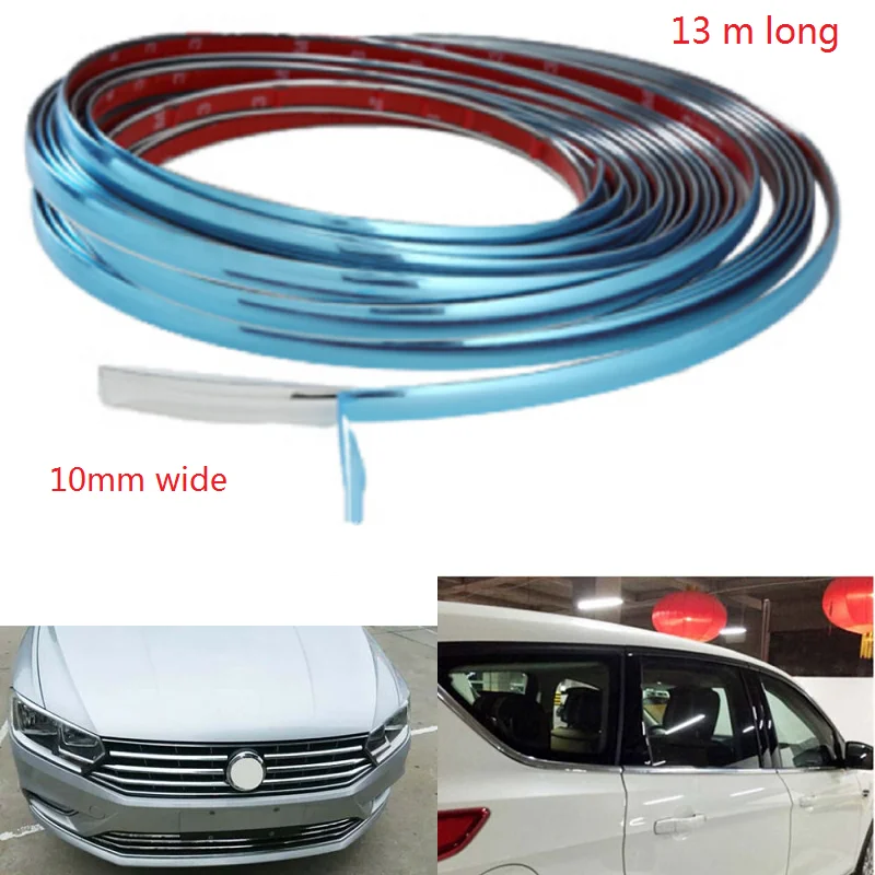 Хромированная Серебряная формовочная Обшивка двери автомобиля боковое окно