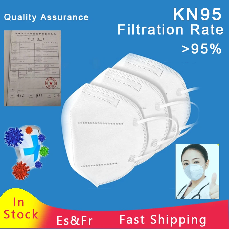 

1/5/10Pcs FFP2 N95 6 Layers Mask Bacteria Proof Anti Infection Face Masks Mouth Respirator Anti PM2.5 Safety Dust Masks
