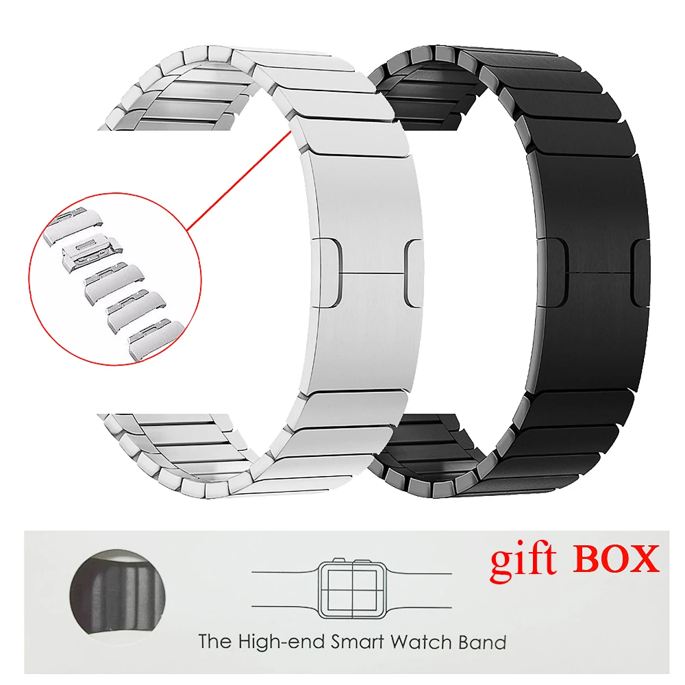 Link Bracelet Strap for Apple Watch band 44 mm 40mm iwatch band 42mm 38mm Metal Stainless Steel gen.6 Watchband apple watch 4 5