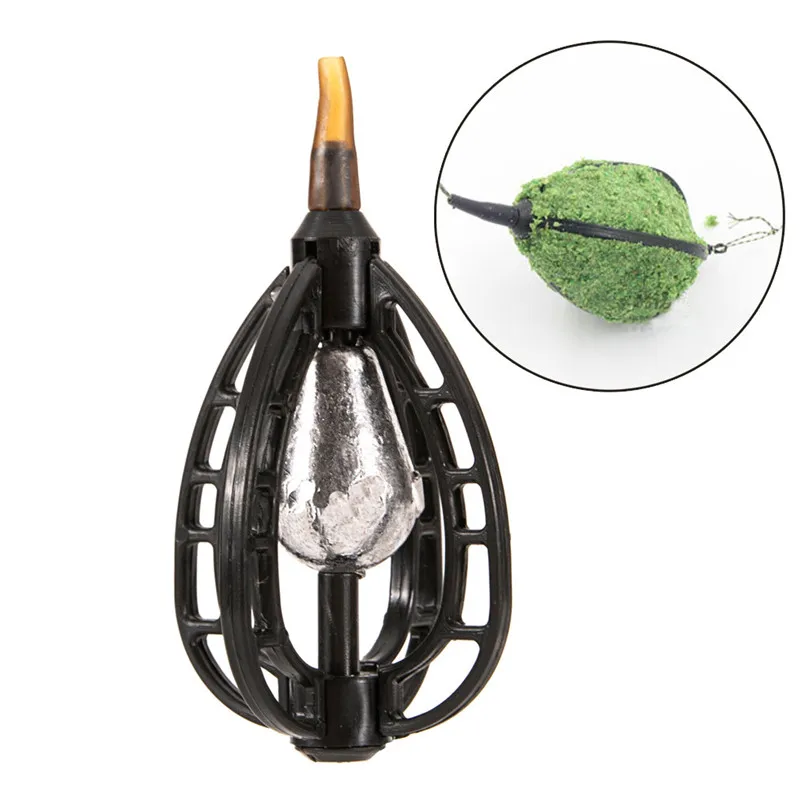 

Fishing Feeder Bait Cage Case Fishing Inline Method Bait Feeder Terminal Tackle Accessory &4JJ30