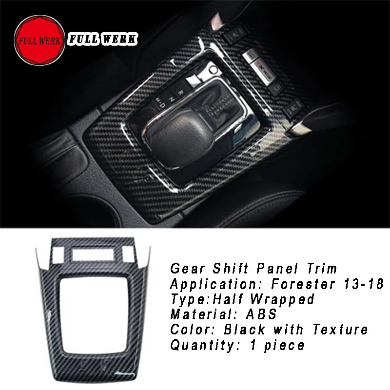 1 шт. ABS углеродное волокно вид автомобиля переключения передач панель накладка для Forester 13-18 украшение интерьера крышка наклейка Рамка протектор доступа