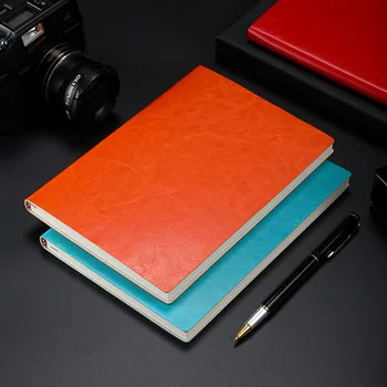 

Office Stationery Leather Covered Notebook PU Notebook Service Notepad Notebook