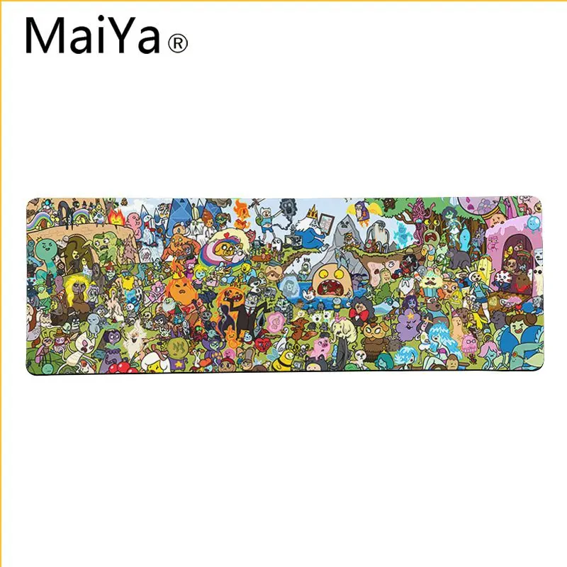 Maiya Высокое качество Время приключений DIY дизайн игровой с узором коврик для мыши большой коврик для мыши клавиатуры коврик