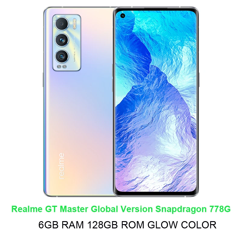 Global Version Realme GT Master 5G Smartphone Snapdragon778G 64MPCamera 6.43'' 65W FastCharge 120Hz Super AMOLED 4300mAh OTA NFC new phone realme realme