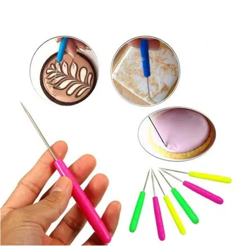 

3PCS/Set Cake Scriber Needle Model Tool Icing Carve Sugarcraft Decorate DIY Fondant Cake Cookie Decorating Tools Baking Needle