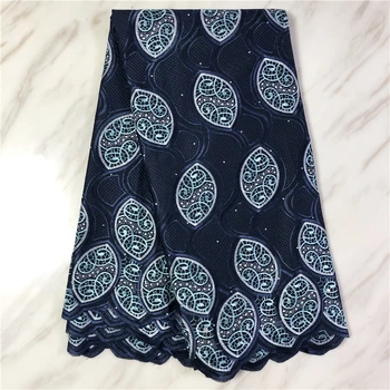 

2020 Latest African Cotton Lace Fabric / Swiss Voile Lace fabric for Women Wedding B86