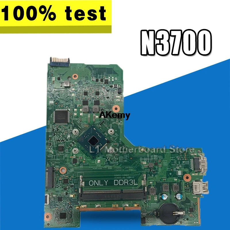

Laptop Motherboard FOR DELL Inspiron 3452 3552 Laptop Motherboard WITH N3700U CPU JX7F0 0JX7F0 CN-0JX7F0 14279-1 DDR3L