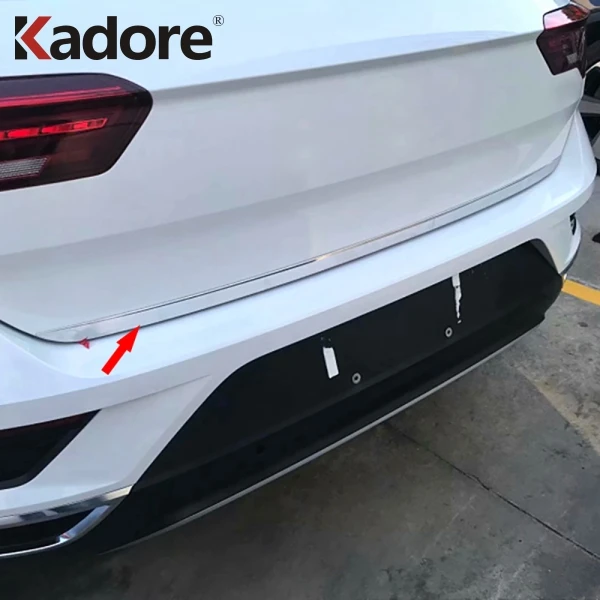 

For Volkswagen T-Roc TROC 2017 2018 2019 Rear Trunk Lid Cover Trim Car Accessories Tailgate Boot Protection Strip