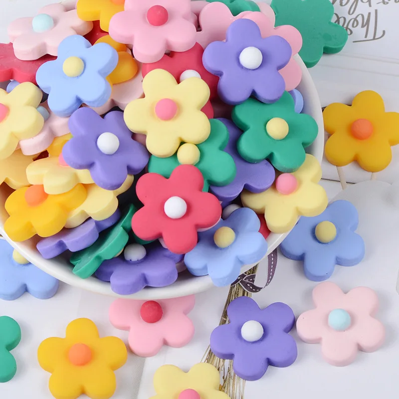 

2pcs Resin Frosted Flowers Lizun Super Light Clay Slime Supplies Air Dry Clay DIY Crafts Decoration Materials Crystal Mud Filler