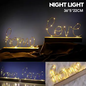 

Nordic LED Lamp Creatives LED Letter Night Lights Novelty Night Lamp Alphabet Table Lamp For Bedroom Home Decorative Light Gift