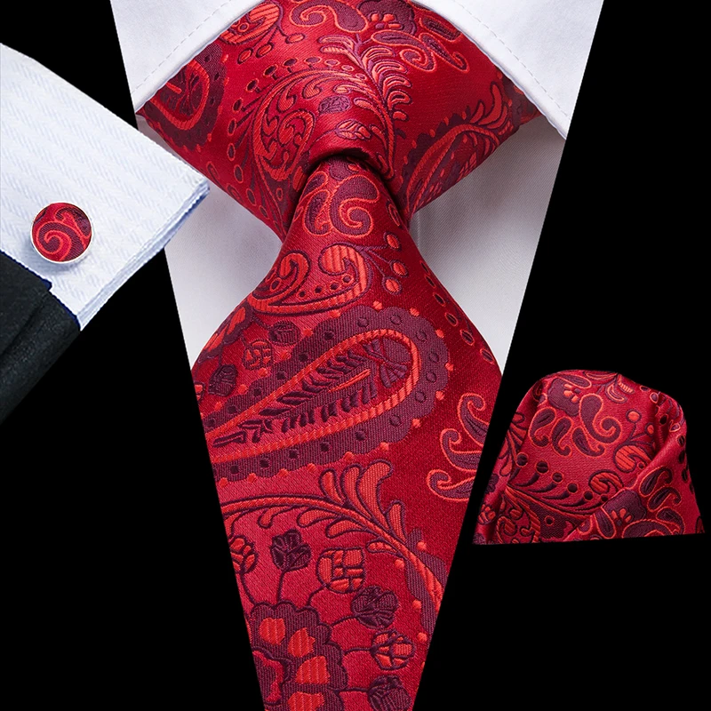 SN-3194 Hi-Tie, Новое поступление, Цветочные Галстуки для мужчин, черный шелковый галстук и карманный квадратный набор, мужские галстуки, модные галстуки Corbatas Para Hombre SN-3030 - Цвет: SN-3194