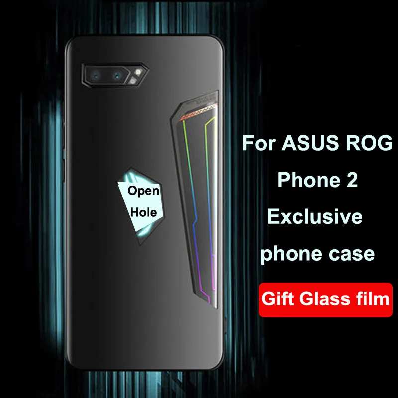 Черный Для ASUS ROG 2 игровой Чехол-кошелёк для смартфона мягкая оболочка ASUSROG2 защитная кожа для ASUS ROG Gaming Phone 2 Чехол - Цвет: Черный